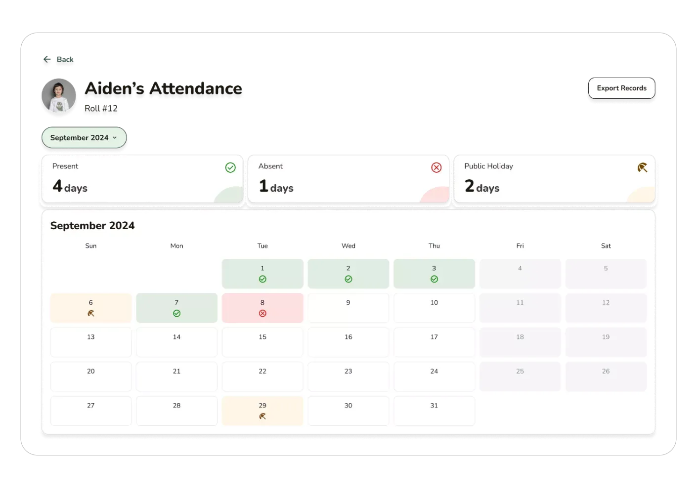 Student Progress & Attendance