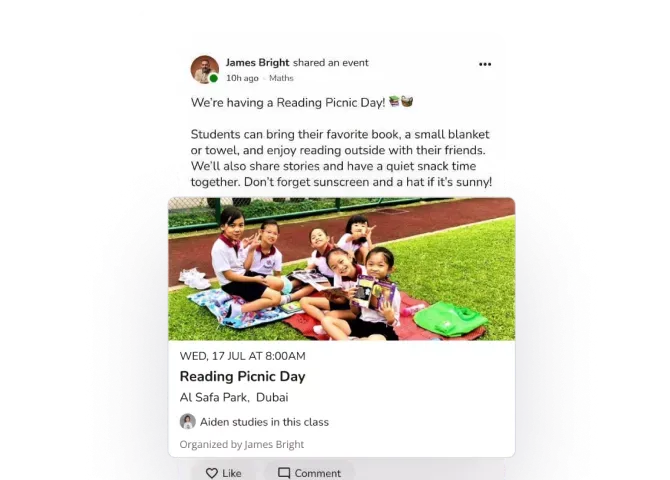 Event creation and management